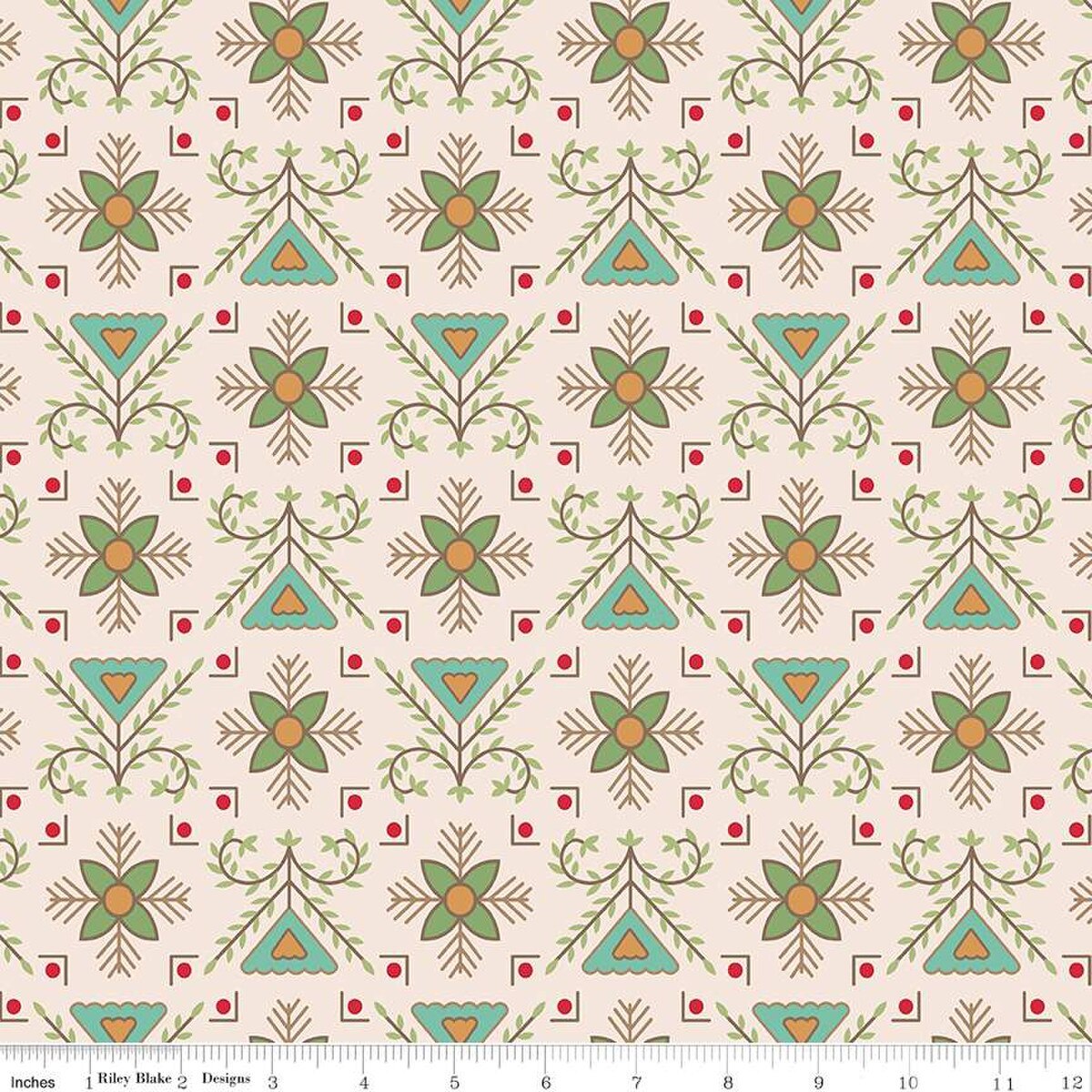 Wide Back Home Town Holiday Stitchery Basil