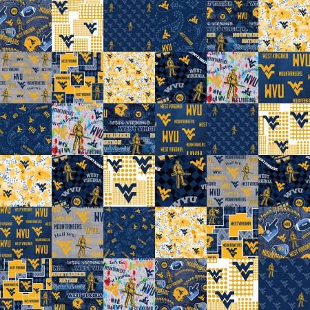 West Virginia University (Cheater Quilt)