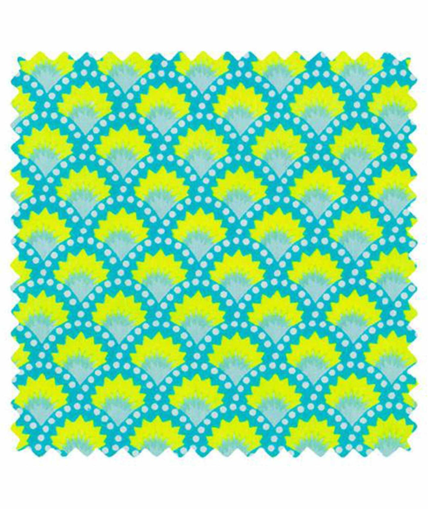Wasabi-Aruba Blue Cotton Poplin