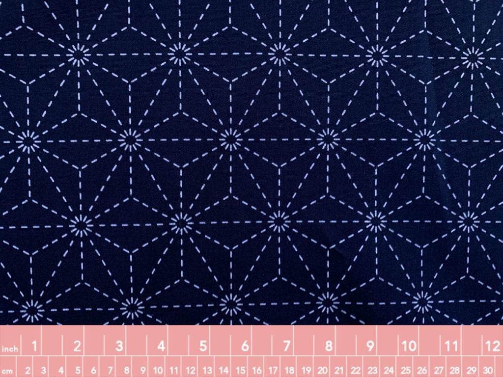 Washout Sashiko Asanoha (Navy)