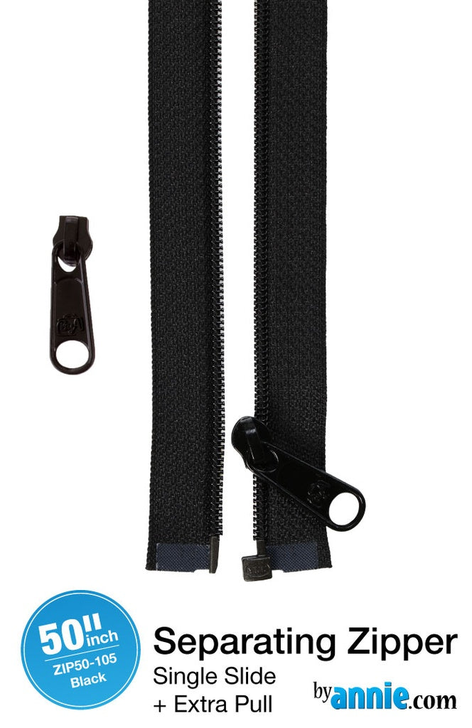 byAnnie 50in Separating Zipper and Extra Slide
