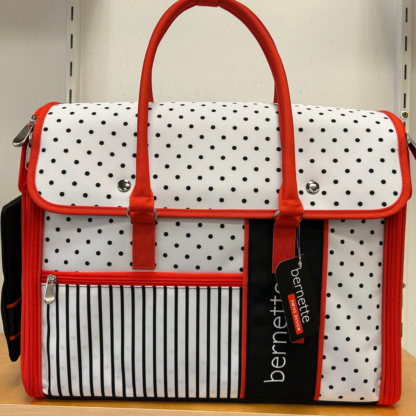 Bernette Polka Dot Tote & Pouch
