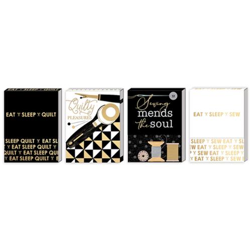 Pocket Notepad-Black & Gold