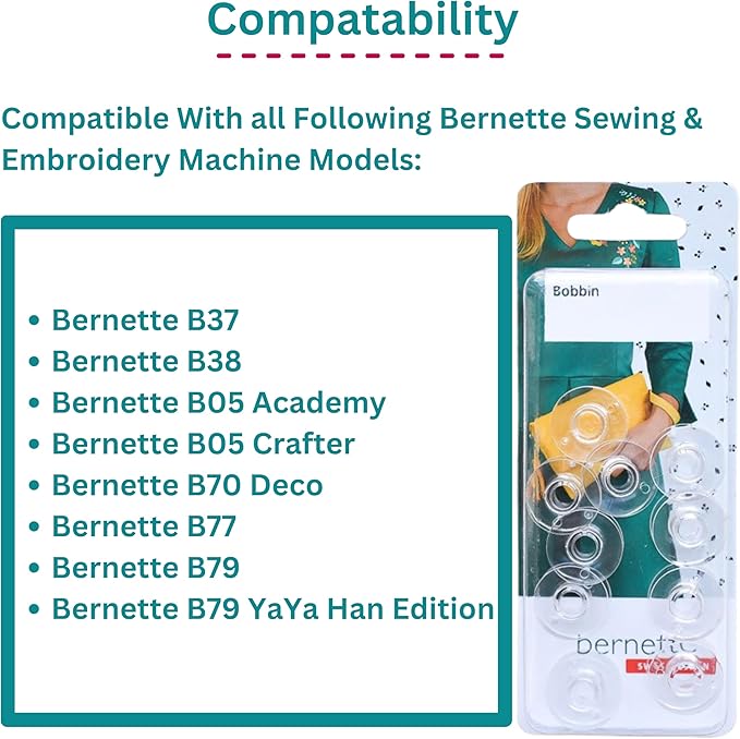 Bernette B77/B79/B70 Bobbins 10 Pack