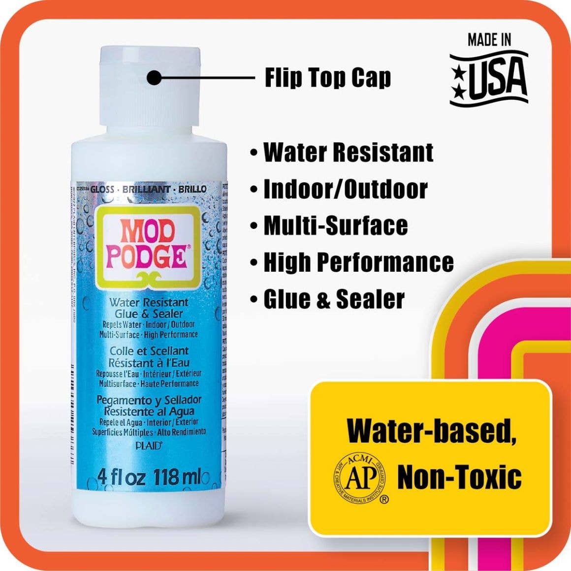 Mod Podge Water Resistant 4oz.