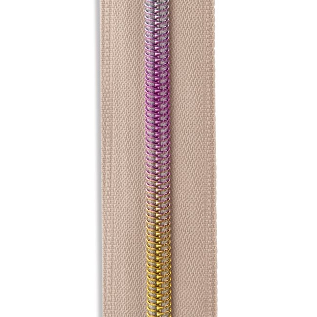 #5 Nylon Coil Continuous Zipper Roll - 3yd - (Rainbow)