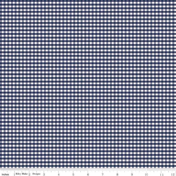 Small Navy & White Gingham