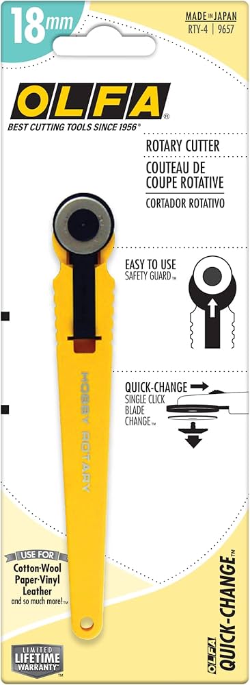 Olfa Quick Blade Change 18mm Rotary Cutter