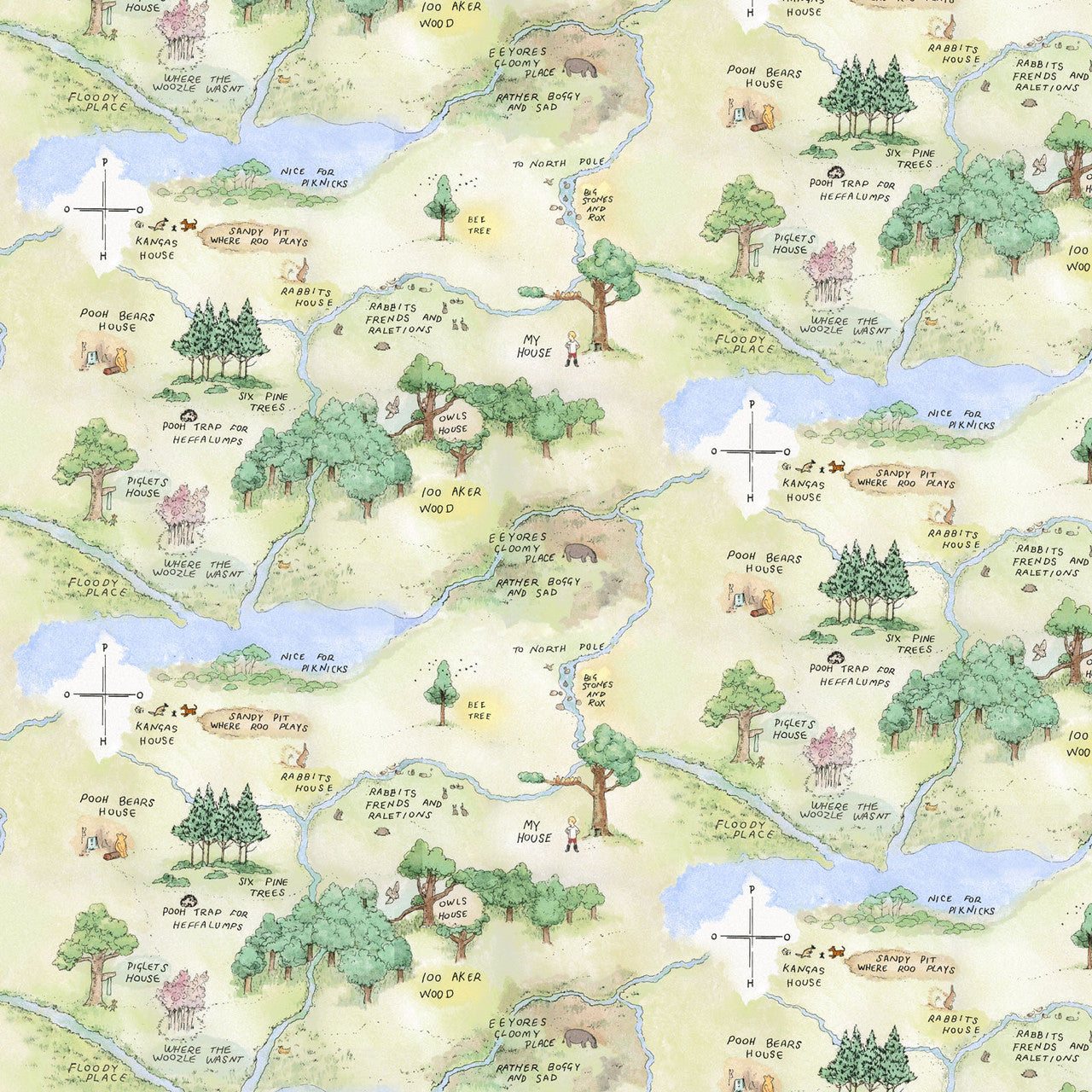 Classic Winnie Minky Map