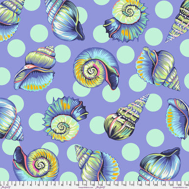 Backing Fabric - Big Shelly - Marine || Floral Reef