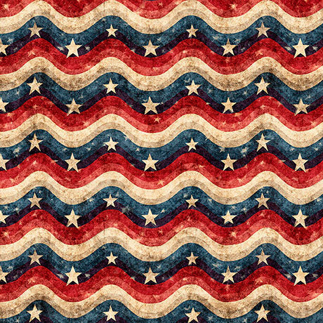 ALL AMERICAN SNOWMAN-ALL AMERICAN WAVY STRIPE-MULTI