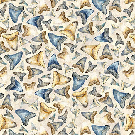 INTO THE DEEP-Shark Teeth-tan