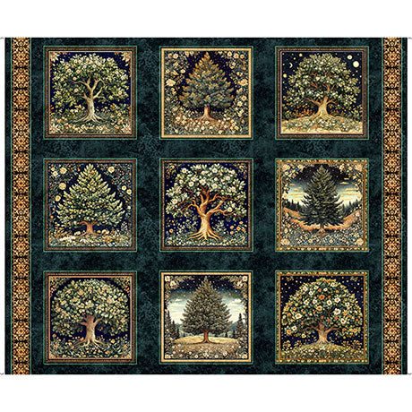 CEDAR & SAGE-TREE PICTURE BLOCKS-MIDNIGHT