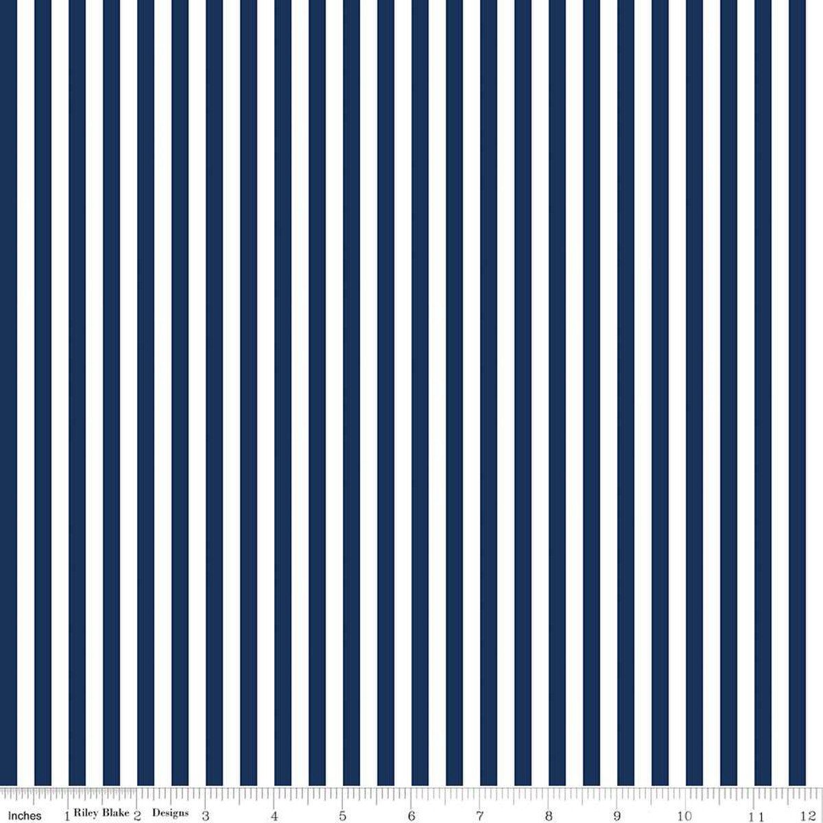 Stripe 1/4" Color Navy