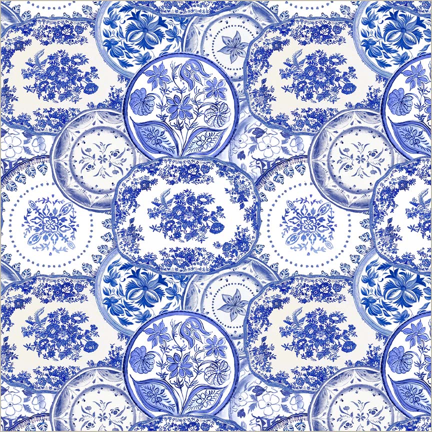 China - Blue Heirloom – - White