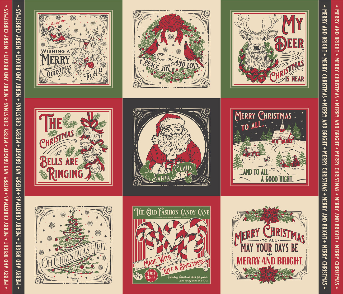 Holiday Cheer Panel - Natural