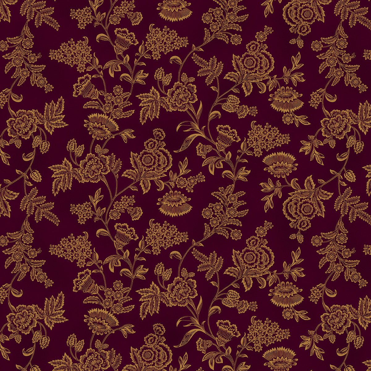 Eggplant Etched Floral