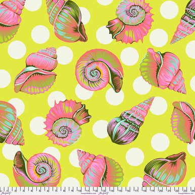Backing Fabric - Big Shelly - Seagrass || Floral Reef