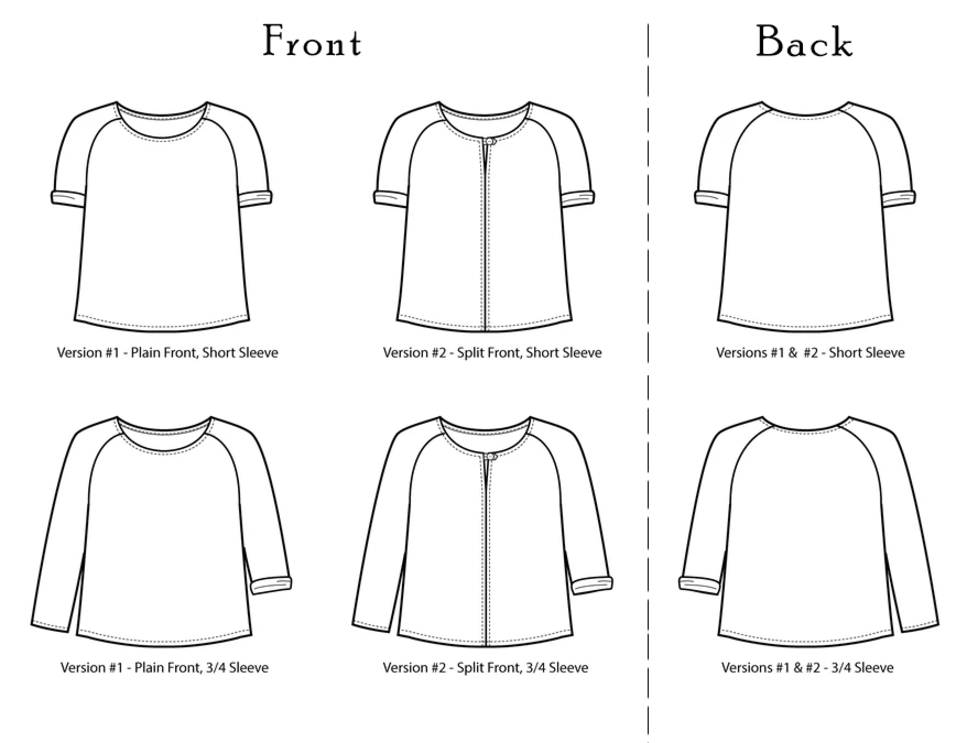 Apparel Making: Remy Raglan Top Pattern by Sew House Seven with Gabi | 1/16, 23 and 30