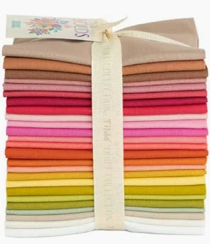 Tilda - Solids Fat Quarter Bundle Warm (25 pcs)