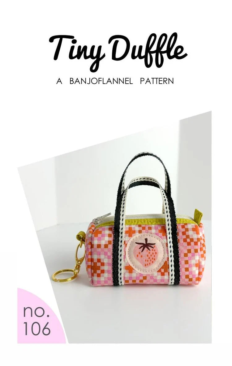 Tiny Duffle Bag by Banjoflannel (Printed Paper Pattern)