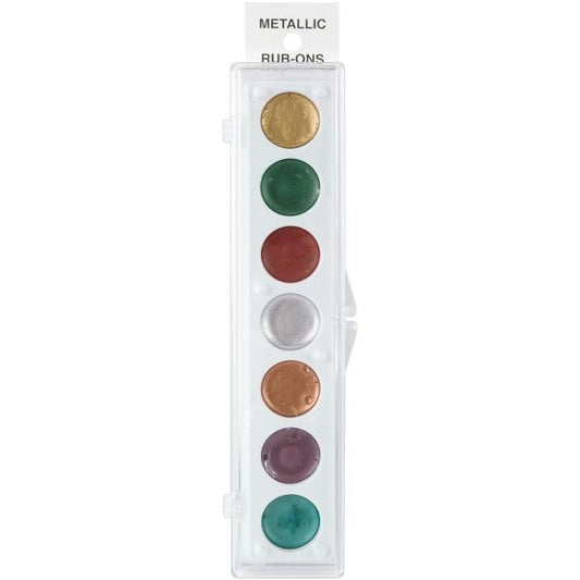 Craf-T Metallic Rub-On Paint Palette - 7 Colors - Kit #1
