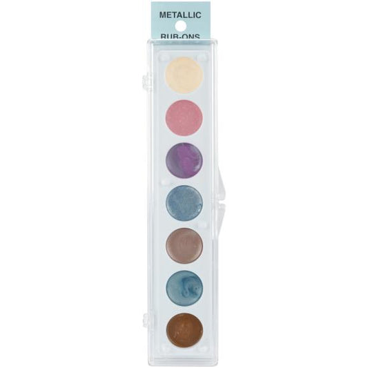 Craf-T Metallic Rub-On Paint Palette - 7 Colors