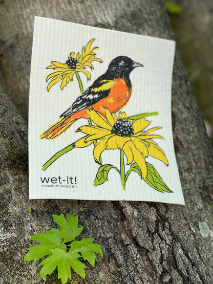Baltimore Oriole Swedish Cloth