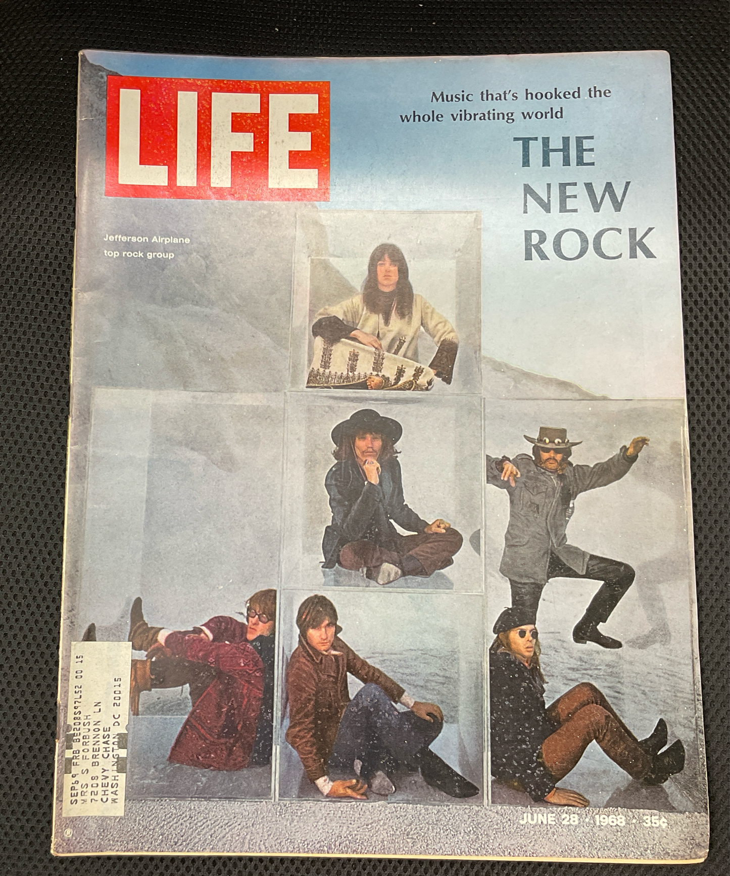 Vintage Life magazine featuring Jefferson Airplane