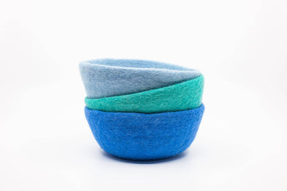 Felt Bowl Pastels-Small | Wool Felt Bowl | Yarn Holder Bowl