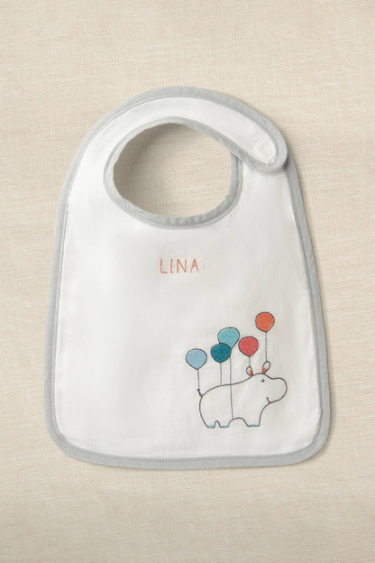 DMC Gift of Stitch Floating Hippo Stitchable Bib Kit