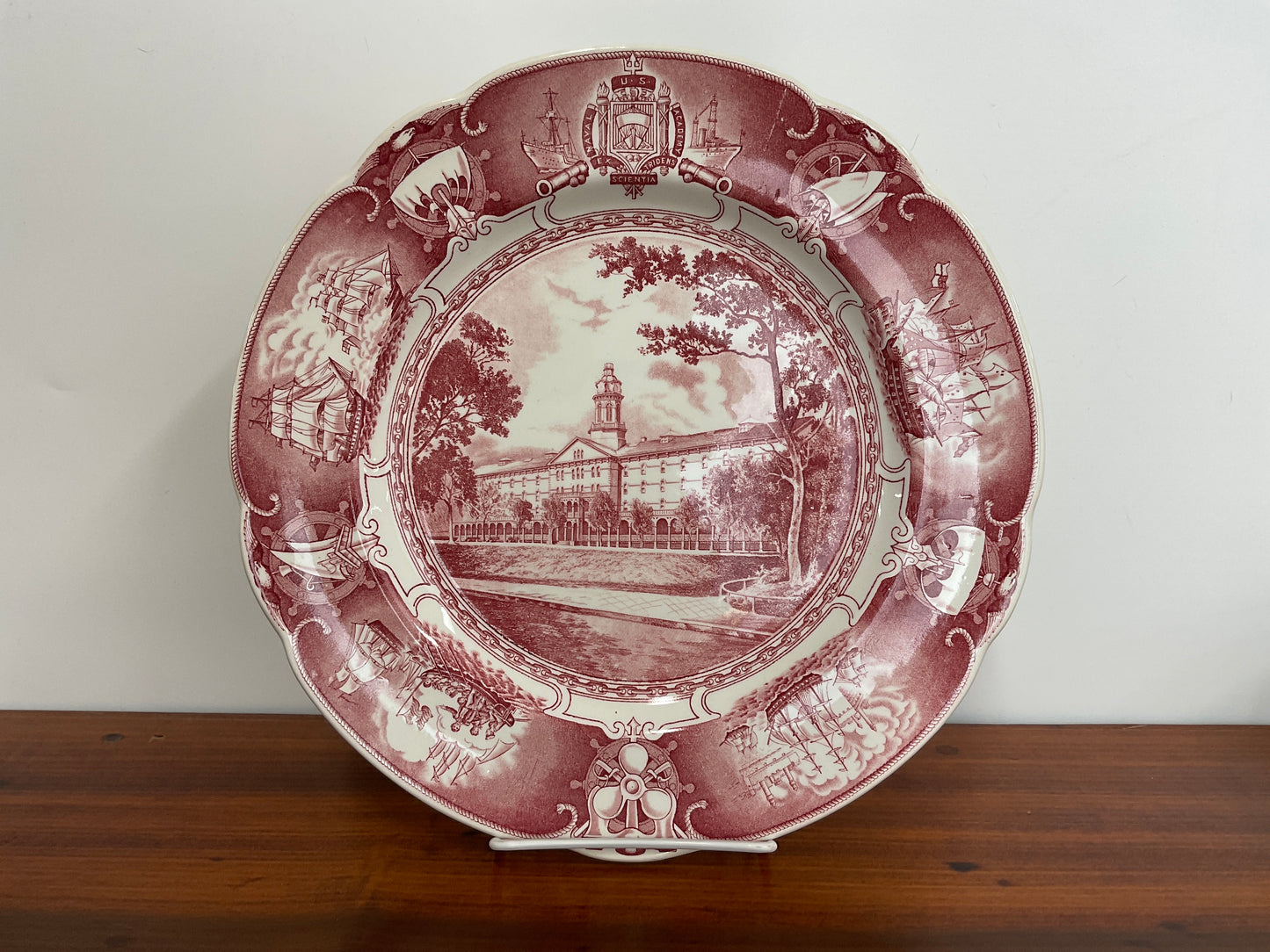 Wedgewood U.S. Naval Academy Plate-Rose