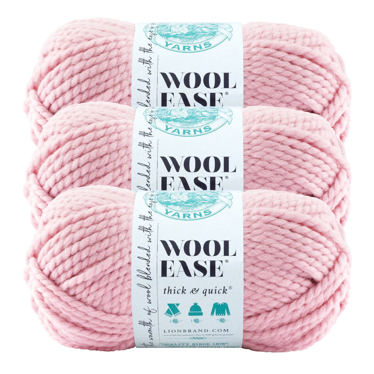 Lion Brand Yarn Wool-Ease Thick & Quick Blend