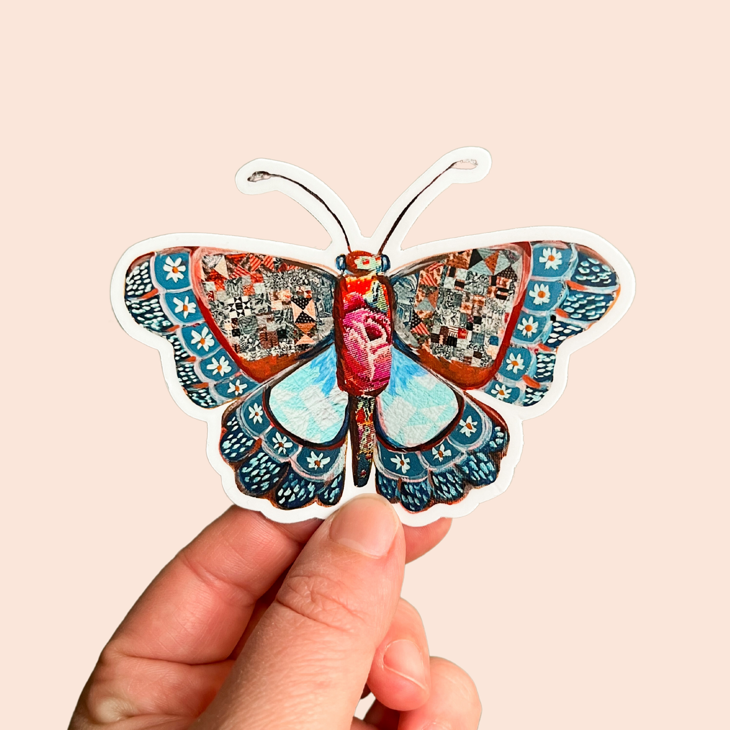 Boho Butterfly Sticker, Nature Inspired sticker, Moth