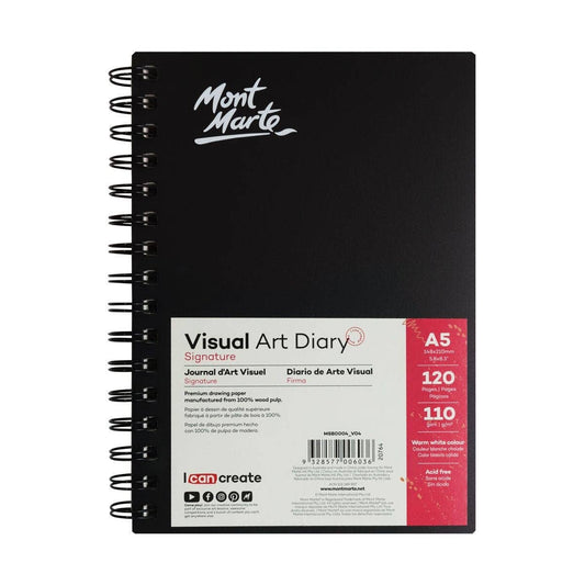 Visual Art Diary Signature 110gsm A5 120 Page