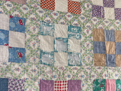 9 patch 1920s/30s Quilt