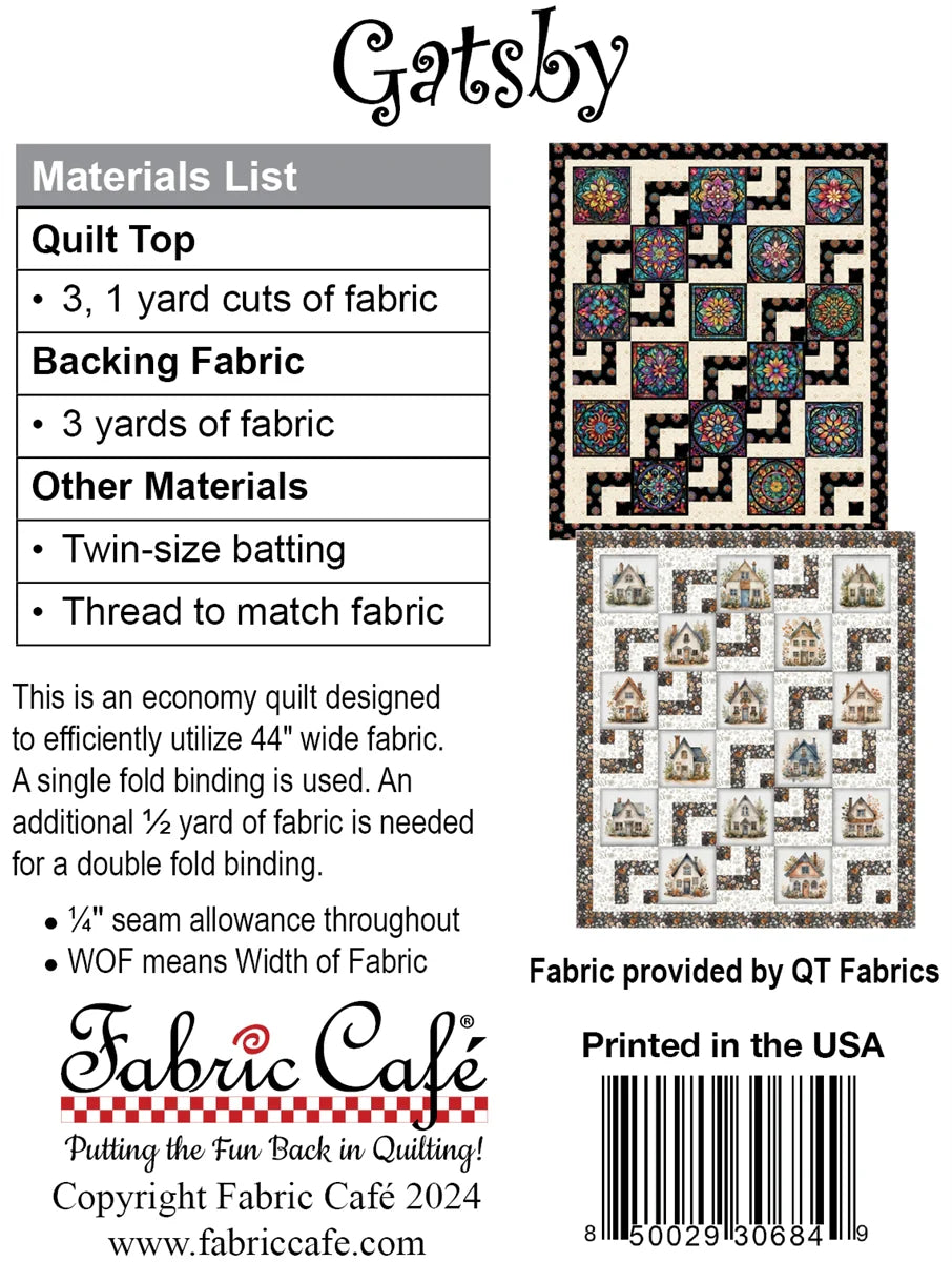 Gatsby 3-Yard Quilt Pattern