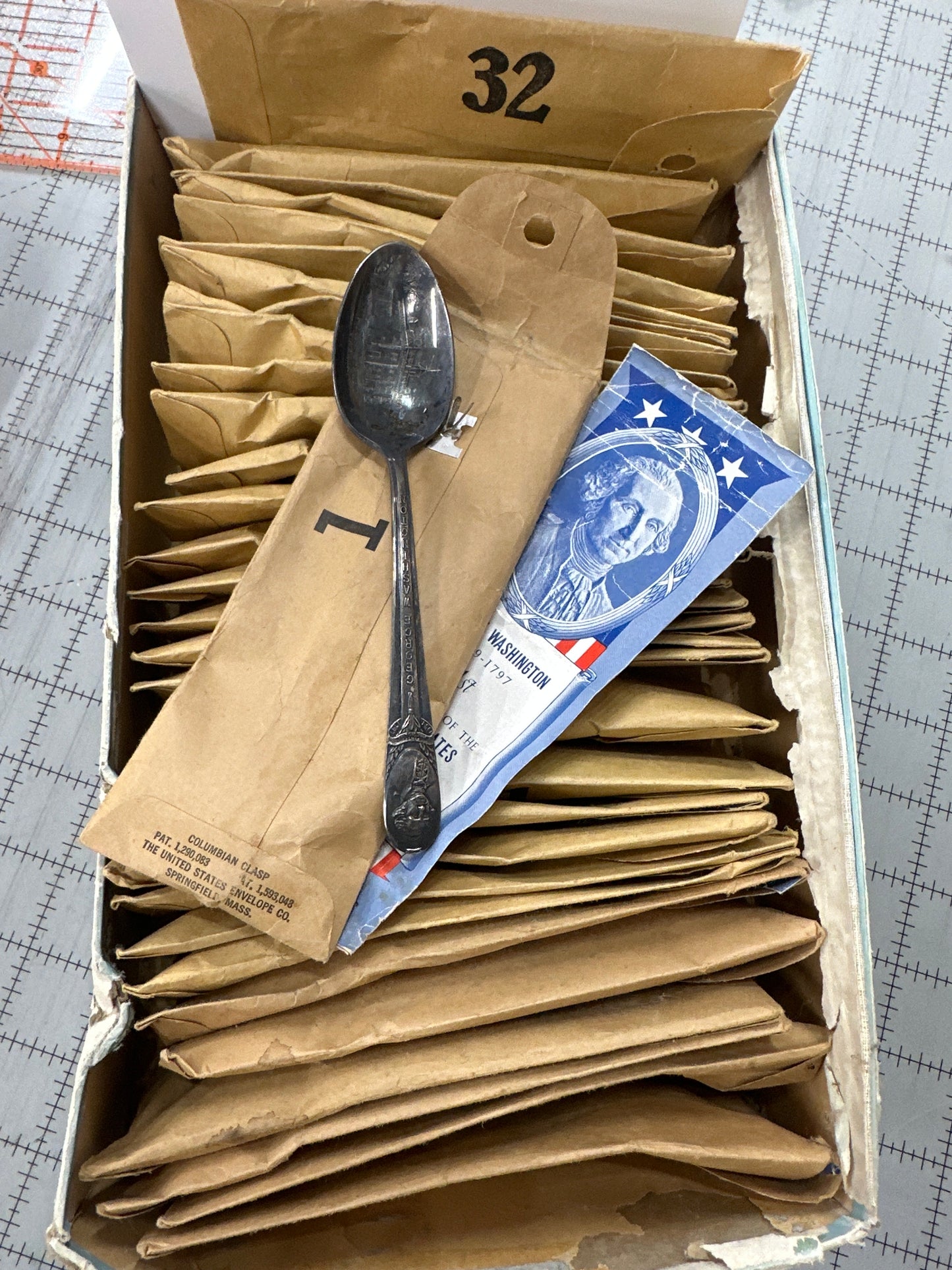 Set of 32 WM Rogers circa 1939 presidential spoons