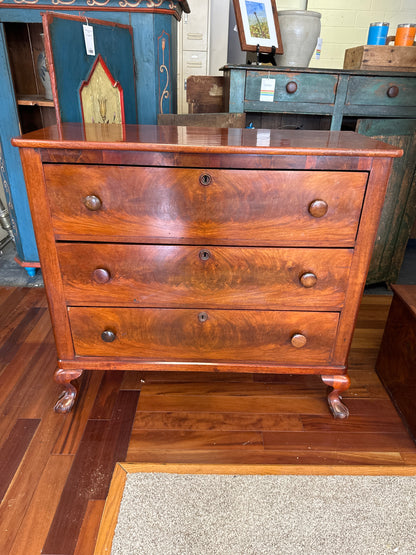 Antique Empire Dresser – Flame Mahogany