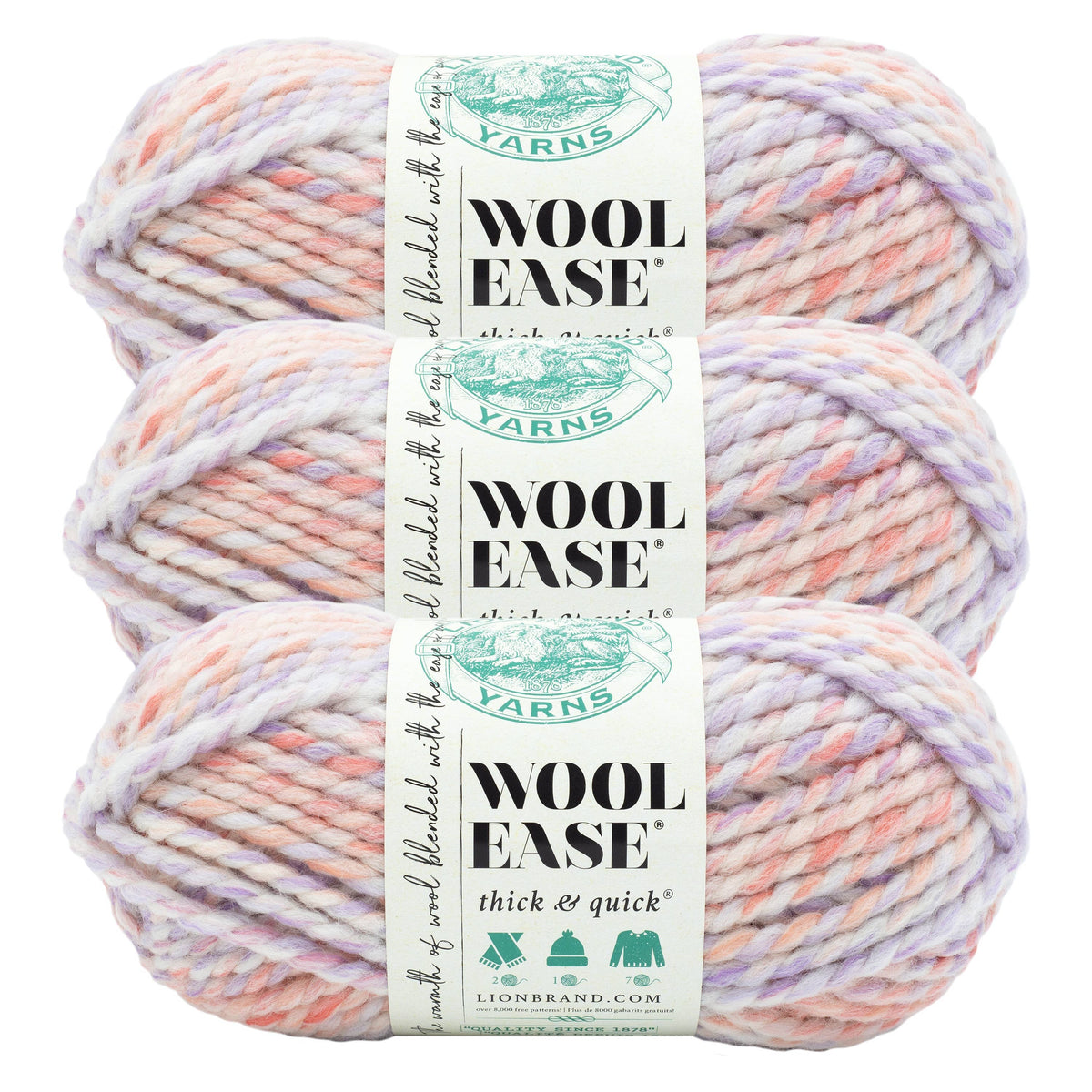 Lion Brand Yarn Wool-Ease Thick & Quick Blend