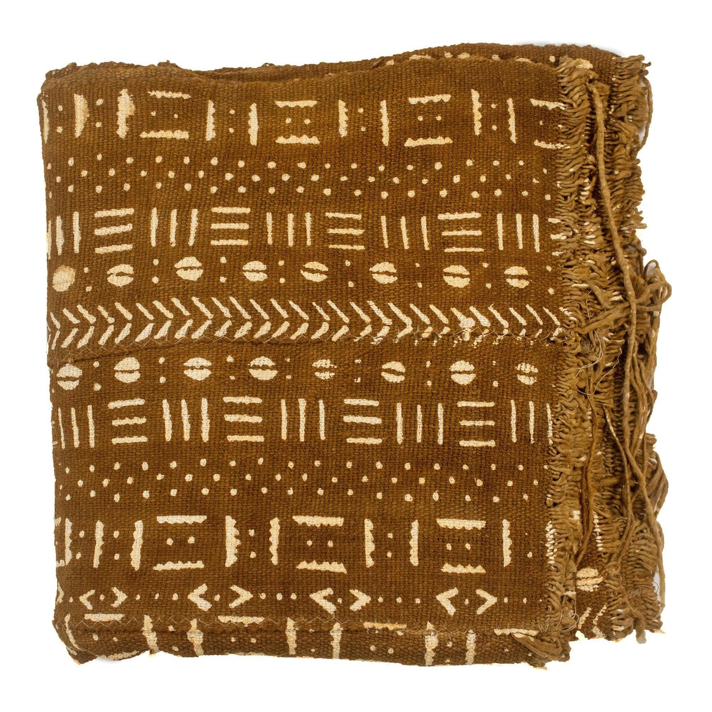 Caramel Brown Bogolan Mali Mud Cloth (Bamako Design)
