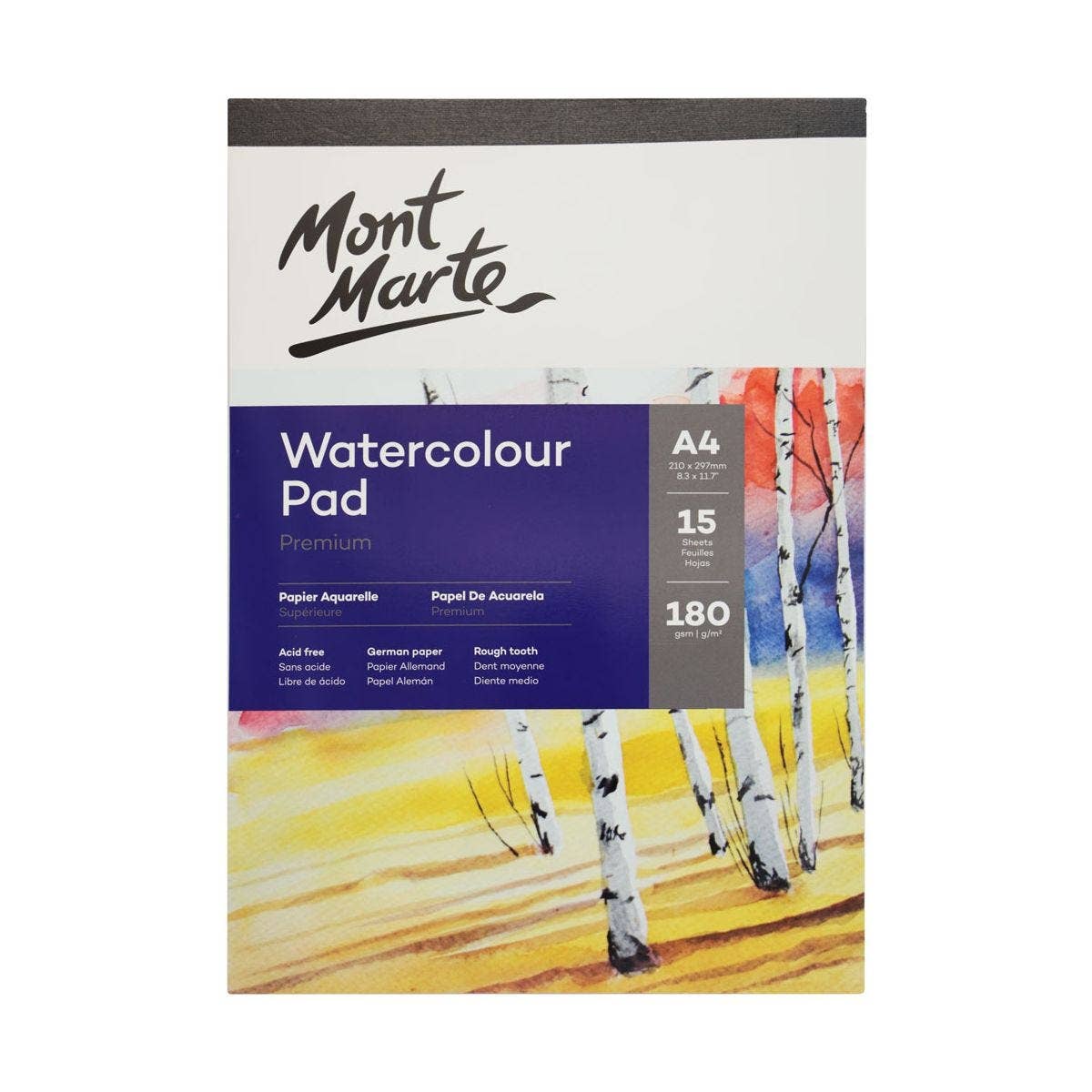 Watercolor Pad German Paper Premium A4 180gsm 15 Sheet