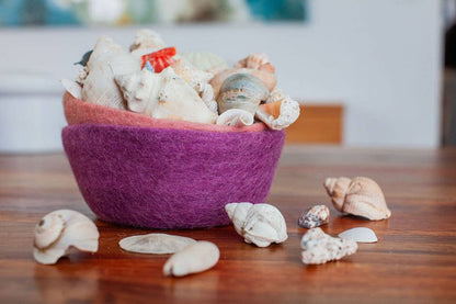 Felt Bowl Pastels-Small | Wool Felt Bowl | Yarn Holder Bowl