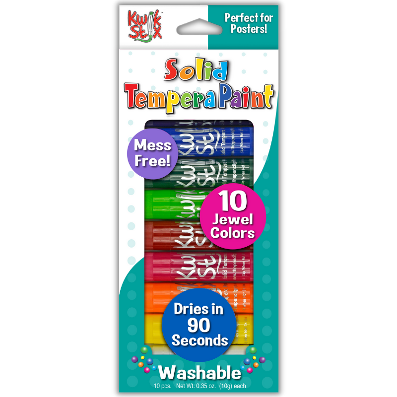 KwikStix Tempera Paint- Jewel 10 Colors TPG-678