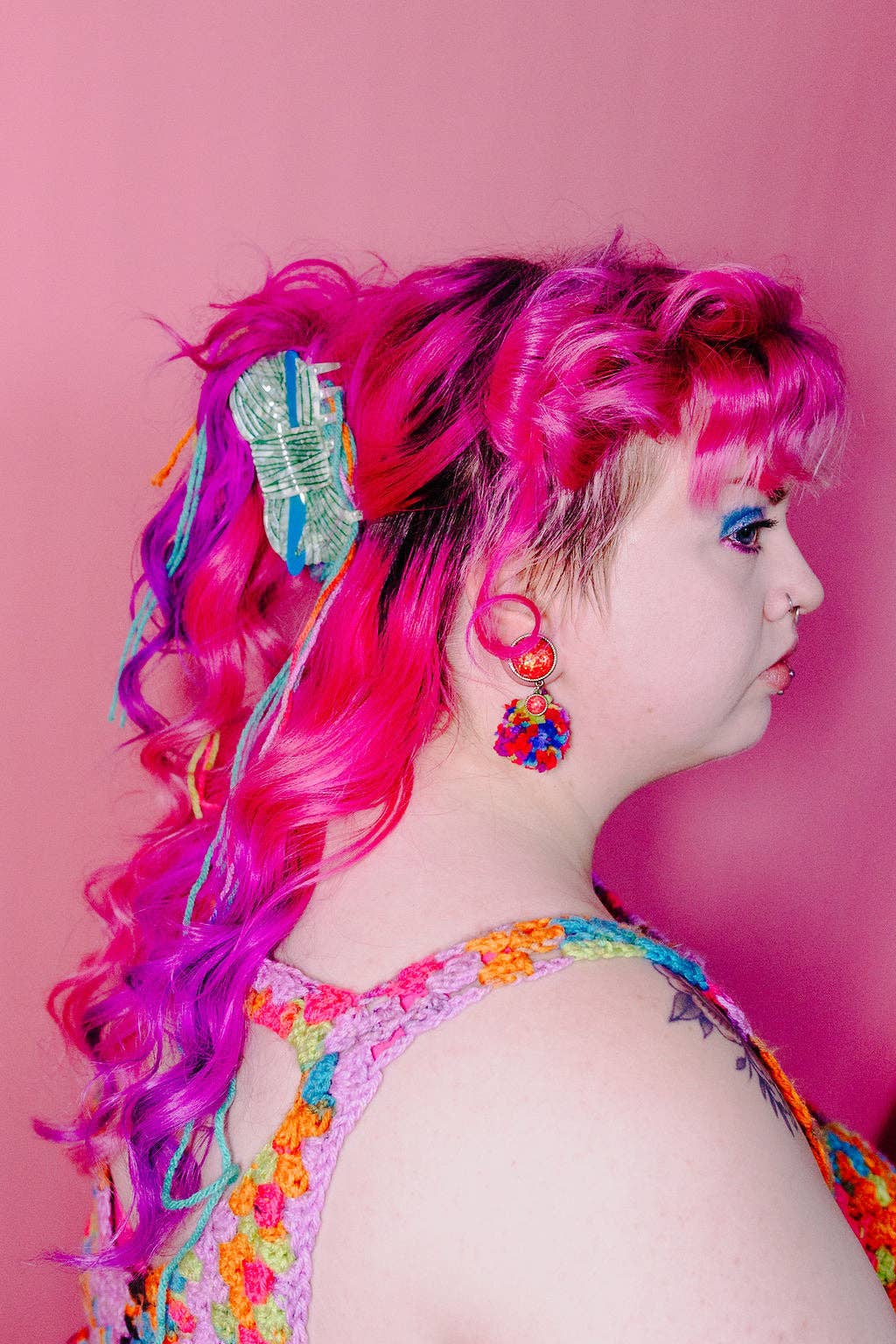 Crochet Yarn Hair Claw