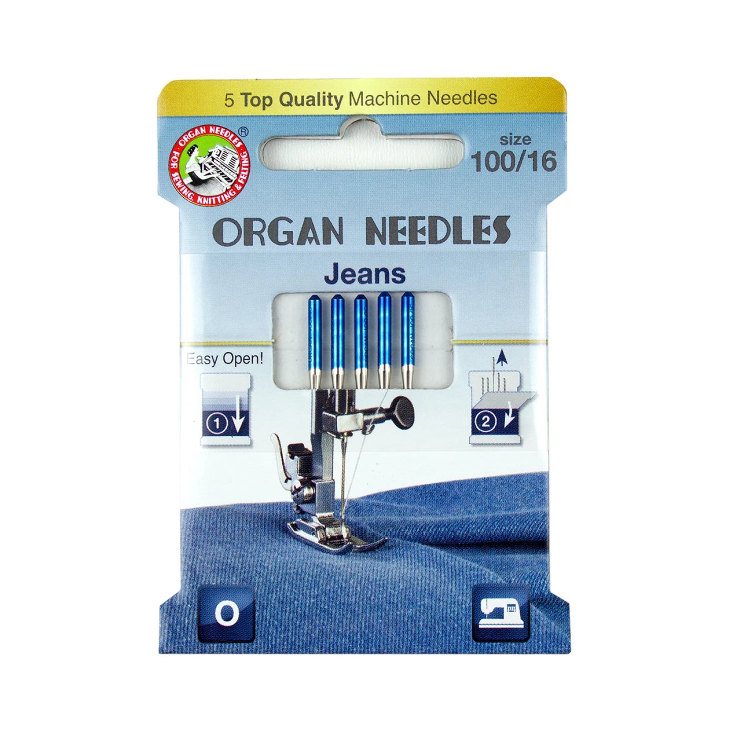 Organ Machine Needles - Jeans (100/16)