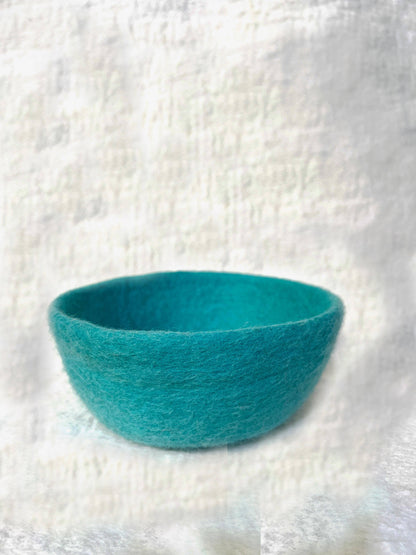 Felt Bowl Pastels-Small | Wool Felt Bowl | Yarn Holder Bowl