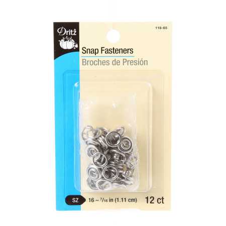 Snap Fastener Nickel 4 Part 12 ct