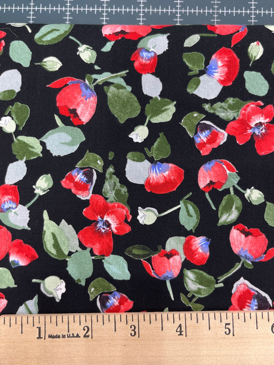 Fresh Cut Small Poppies (Black)