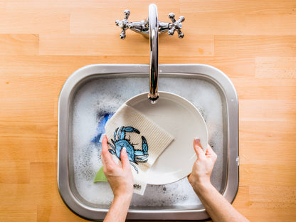 Blue Crab Swedish Cloth